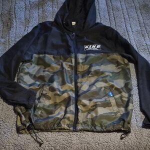 KNG Men's Camouflage Windbreaker Jacket